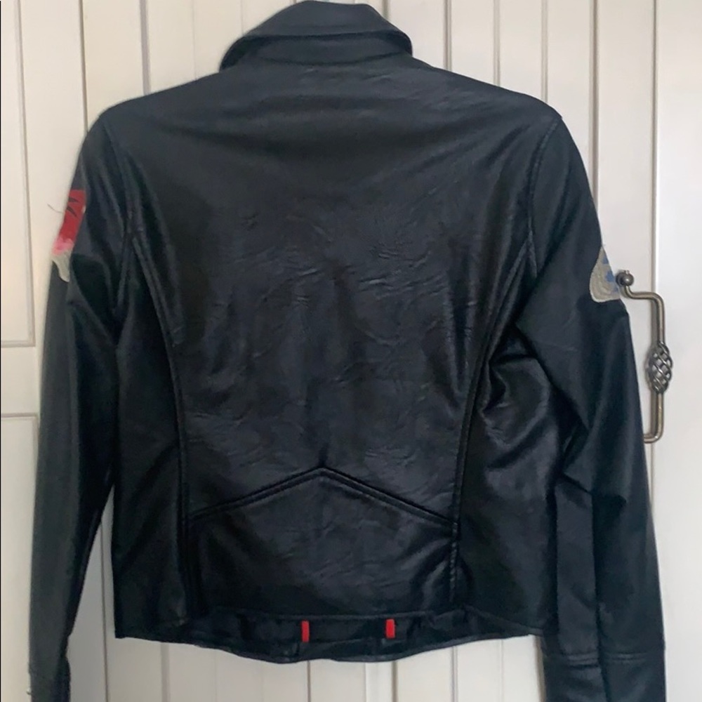 NWT Faux Leather Biker Jacket - Picture 2 of 10
